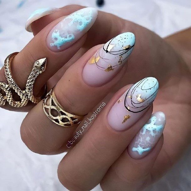 Woman With Fabulous Stylish Nail Design