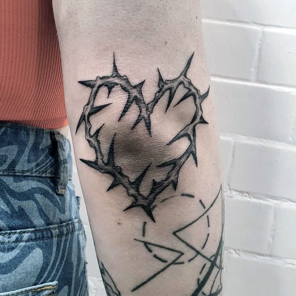 Woman With Fabulous Thorns Tattoo Design