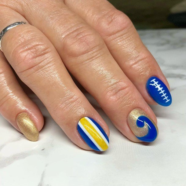 Woman With Football Nail