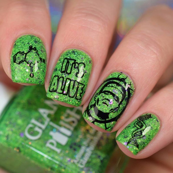 Woman With Frankenstein Nail