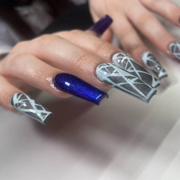 Woman With Geometric Nail