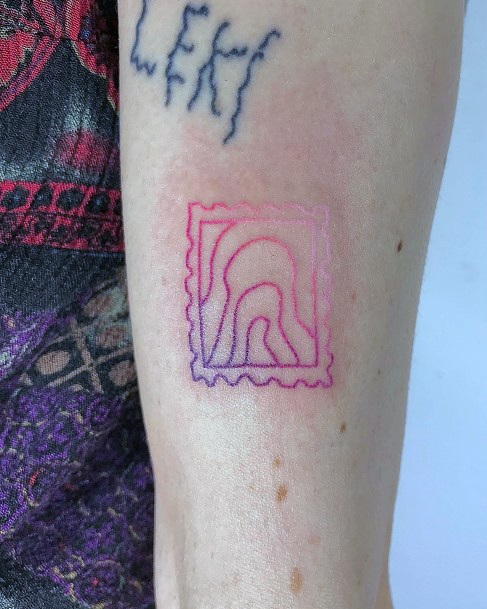 Woman With Gradient Tattoo