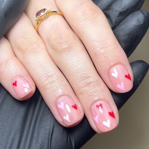 Woman With Heart Nail