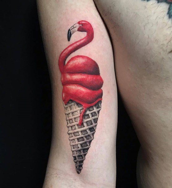 Woman With Ice Cream Tattoo