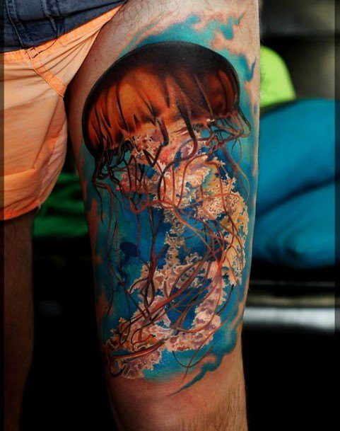 Woman With Jellyfish Tattoo