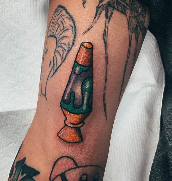 Woman With Lava Lamp Tattoo