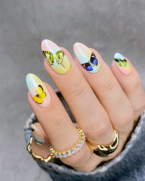 Woman With Light Yellow Nail