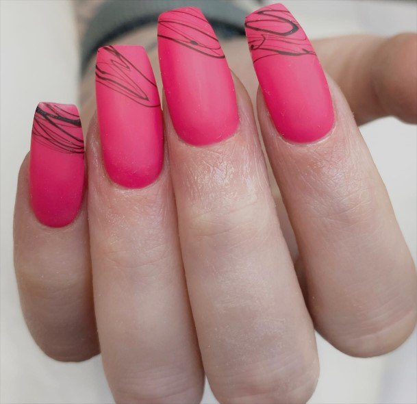 Woman With Matte Nail