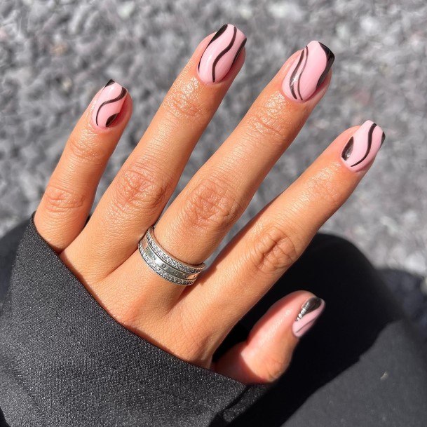 Woman With Monochrome Nail