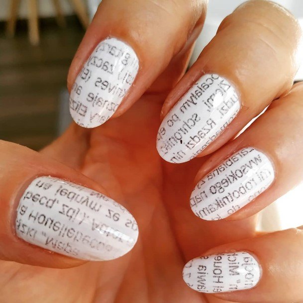 Woman With Newspaper Nail