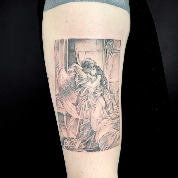 Woman With Painting Tattoo