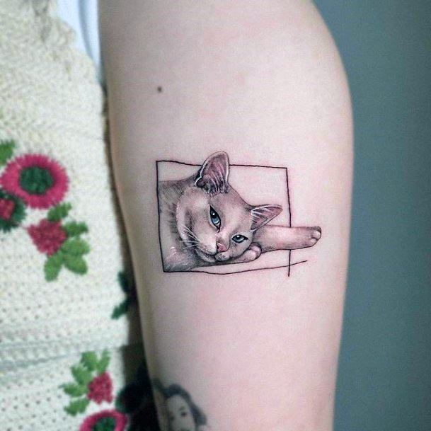 Woman With Pet Tattoo