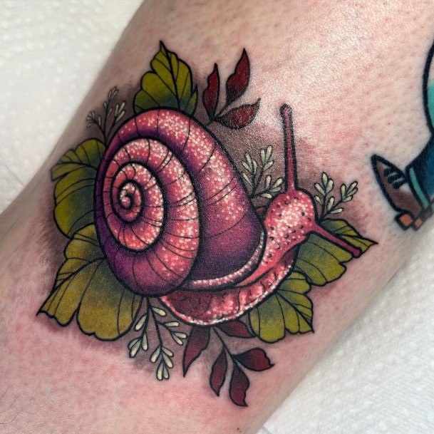 Woman With Snail Tattoo