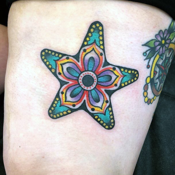 Woman With Starfish Tattoo
