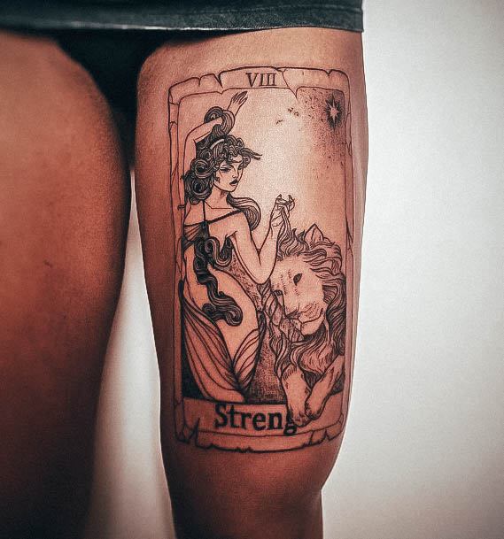 Woman With Strength Tattoo