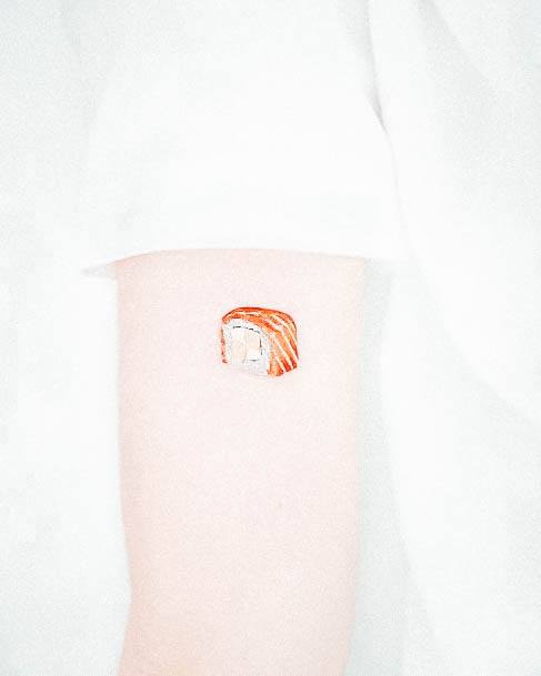 Woman With Sushi Tattoo