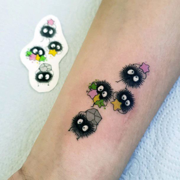 Top 100 Best Susuwatari Tattoos For Women Makkuro Kurosuke Designs