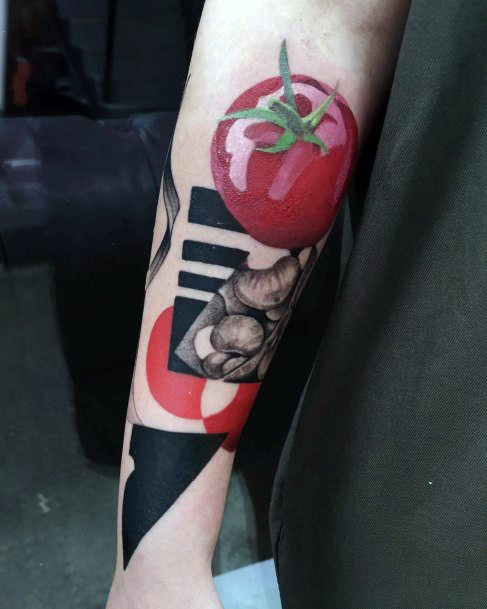 Woman With Tomato Tattoo