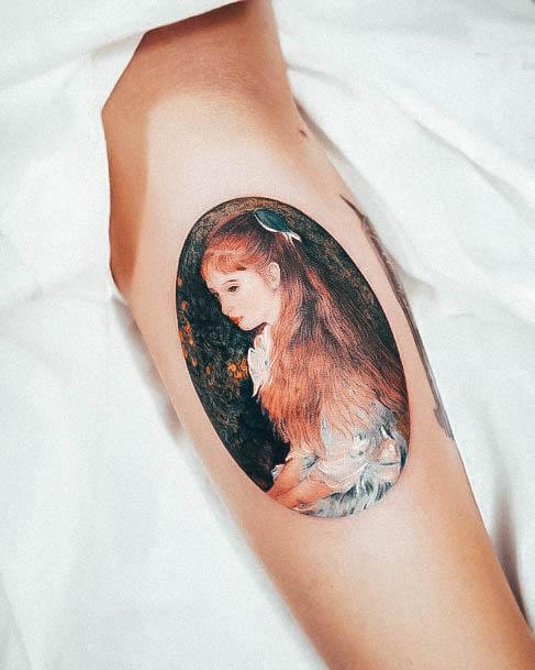 Woman With Van Gogh Tattoo