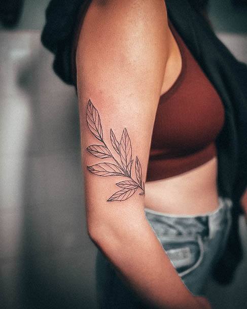 Woman With Vine Tattoo