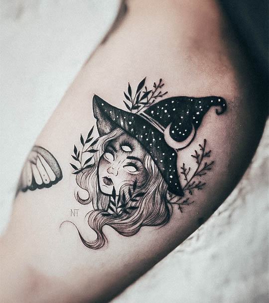 Woman With Witch Tattoo