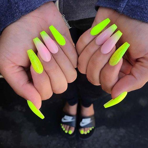 Woman With Yellow French Tip Nail