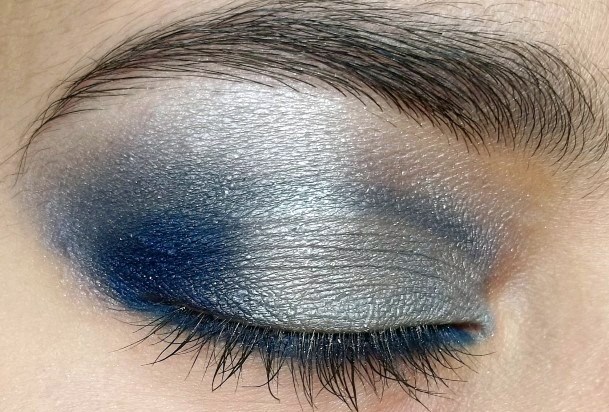 Women Light Grey And Blue Eyeshadow For Women