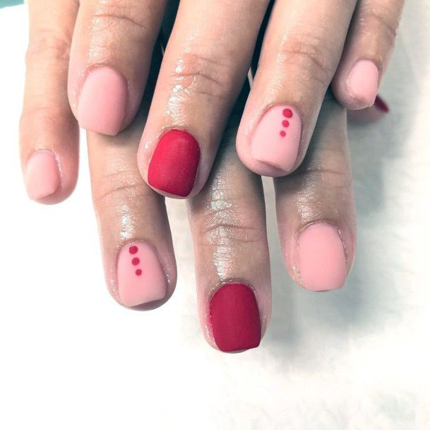 Women Matte Red Nail Ideas