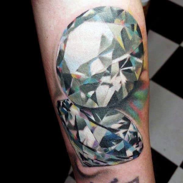 Womens 3D Diamond Tattoo