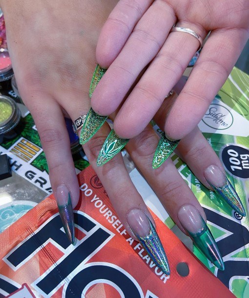 Womens 420 Nail Design Ideas