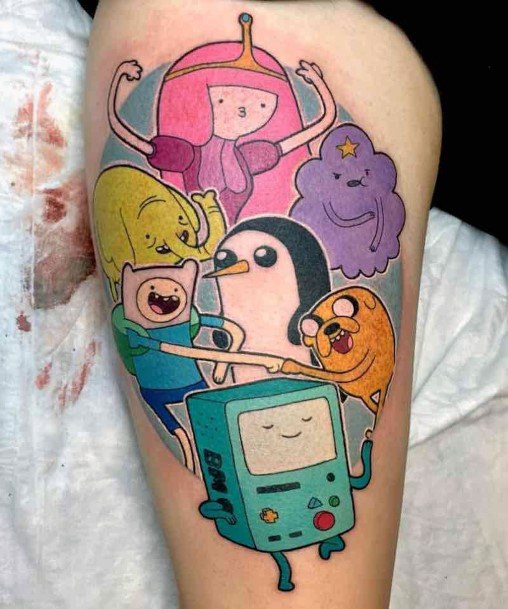 Womens Adventure Time Girly Tattoo Designs