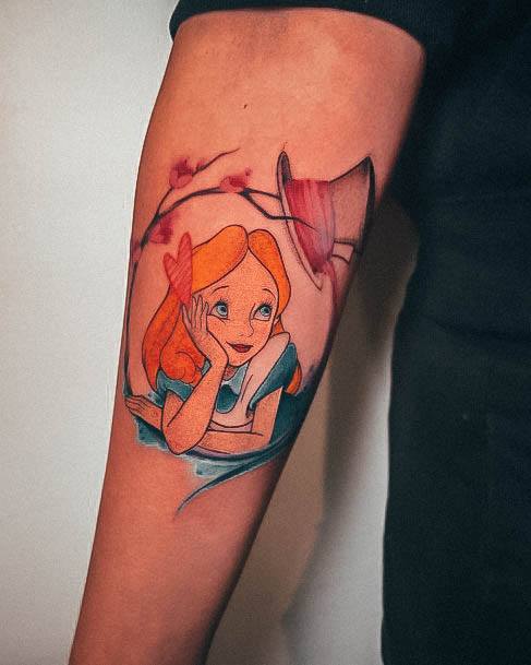 Womens Alice In Wonderland Tattoo Ideas