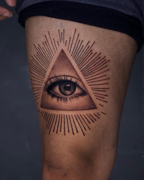 Womens All Seeing Eye Girly Tattoo Designs