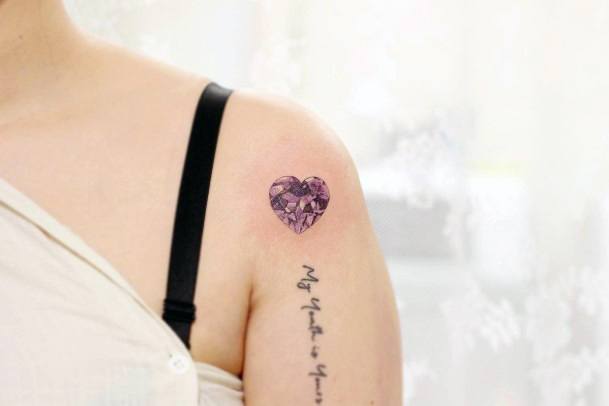 Womens Amethyst Tattoo Design Ideas