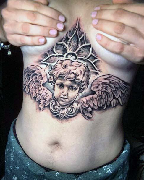 Womens Angel Tattoo Wonderful