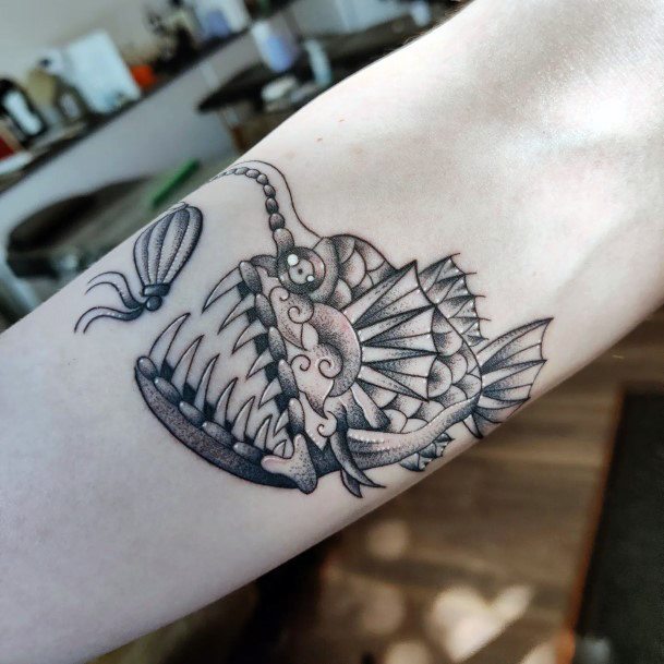 Womens Anglerfish Super Tattoo Designs