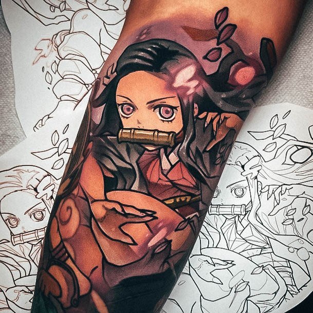 Womens Anime Tattoo Styles