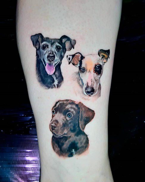 Womens Ankles Dog Images Tattoo