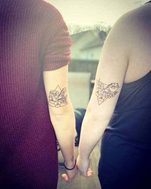 Womens Arms Best Friend Tattoo