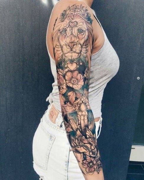 Womens Arms Black Tattoo