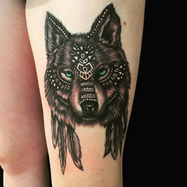 Womens Arms Cool But Angry Fox Tattoo