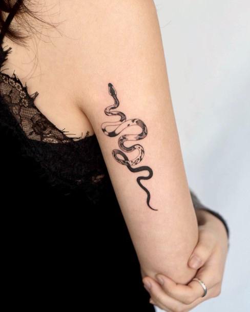 Top 150 Best Snake Tattoos For Women - Cute Slithering Designs