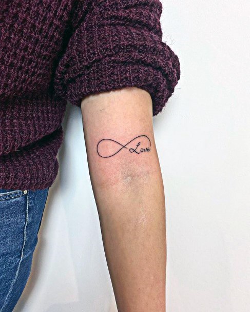Womens Arms Infinity Tattoo Art