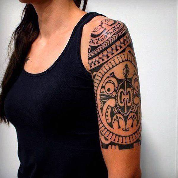 Womens Arms Lovely Tribal Tattoo