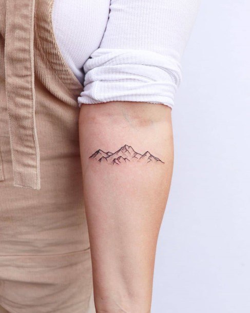 Womens Arms Small Peak Tattoo