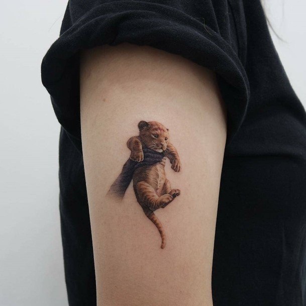 Womens Arms Small Simba Tattoo