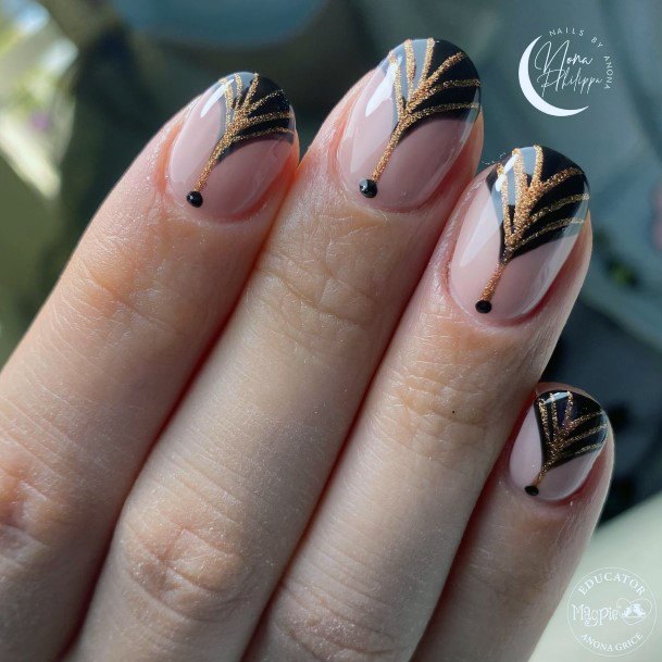 Womens Art Deco Girly Nail Designs