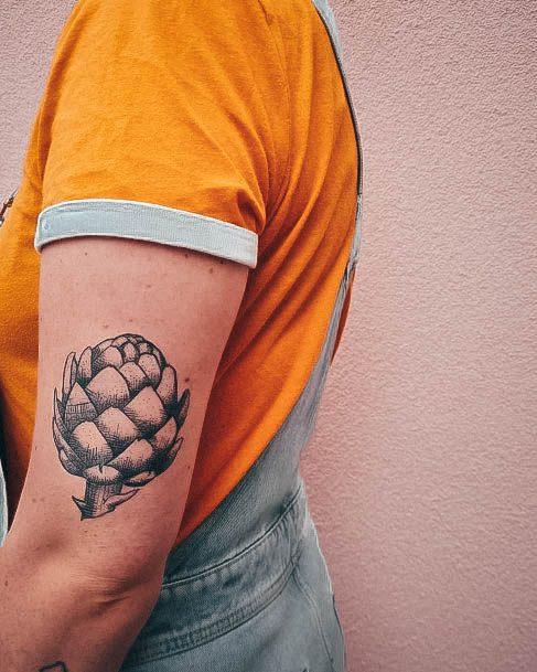 Womens Artichoke Tattoo Design Ideas