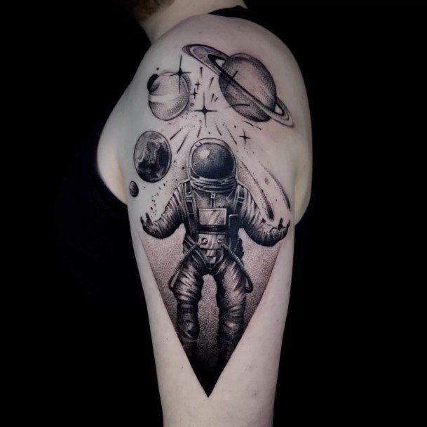 Womens Astronaut Good Looking Tattoos