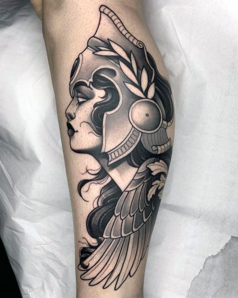 Womens Athena Girly Tattoo Designs